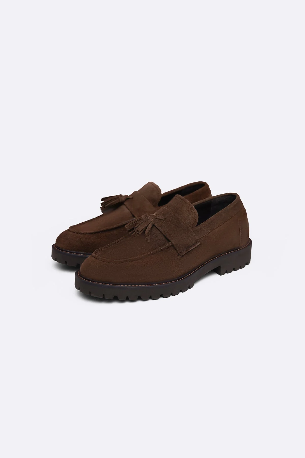 SUEDE TASSEL LOAFERS